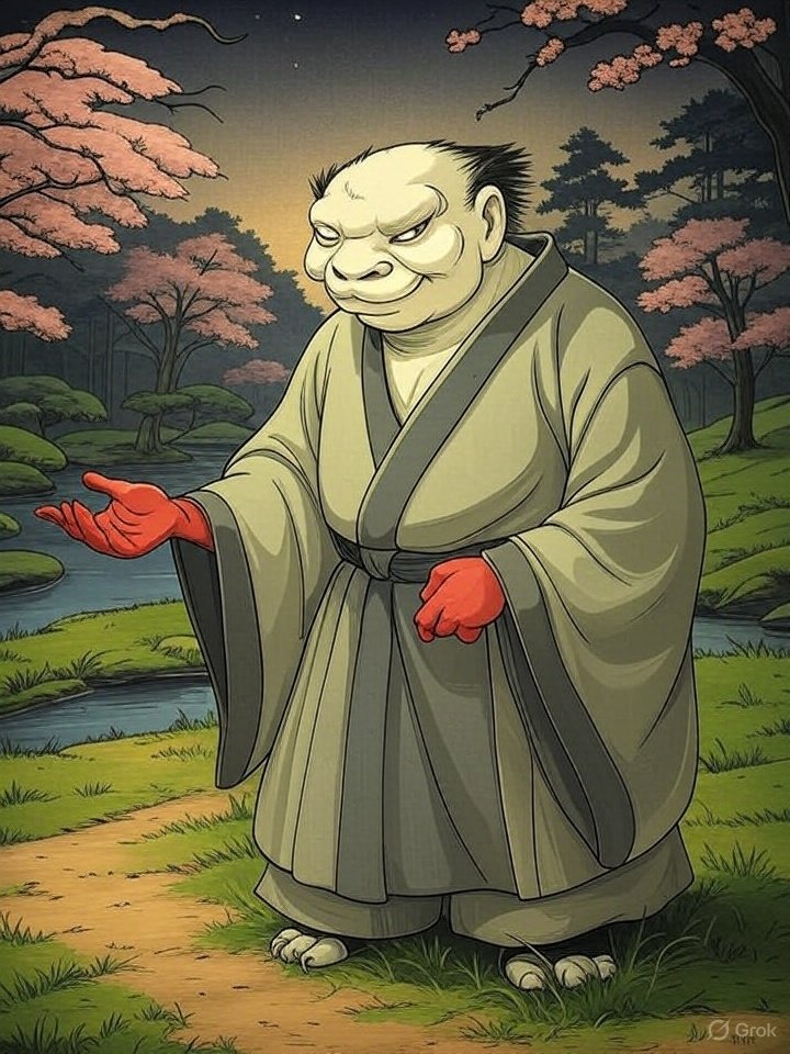 Akateko hanging from a tree