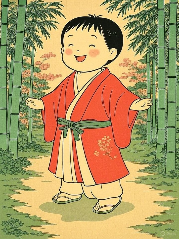 Cheerful boy yokai