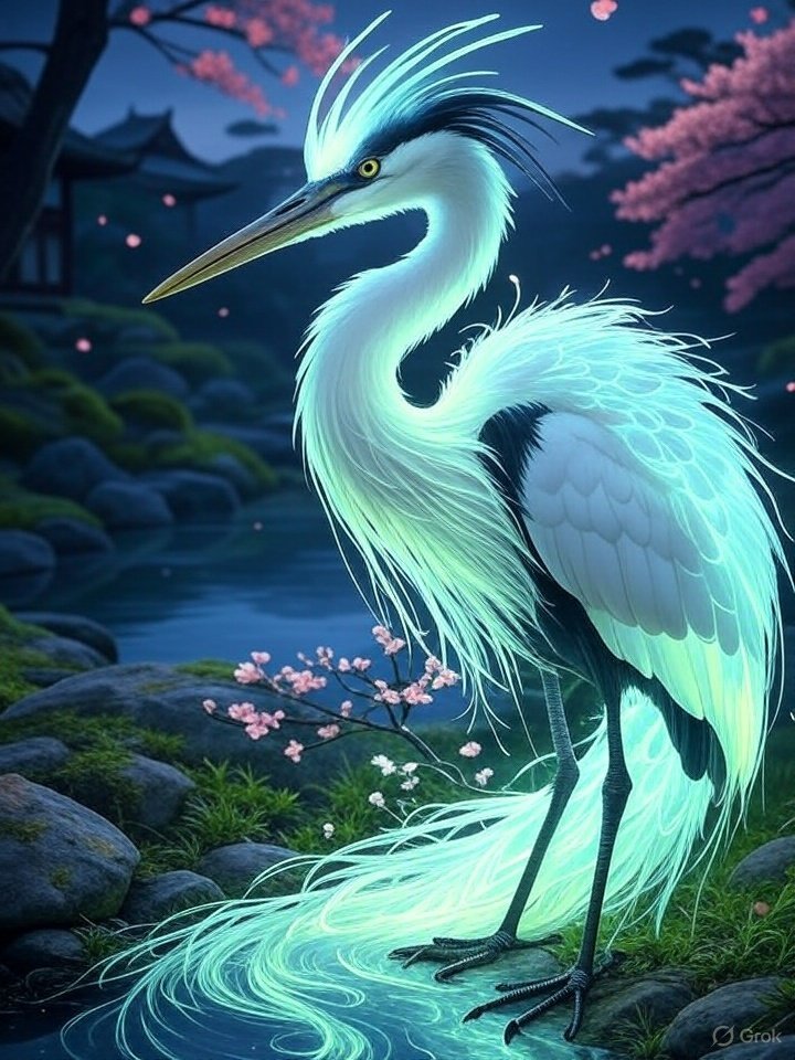 Aosaginohi heron spirit