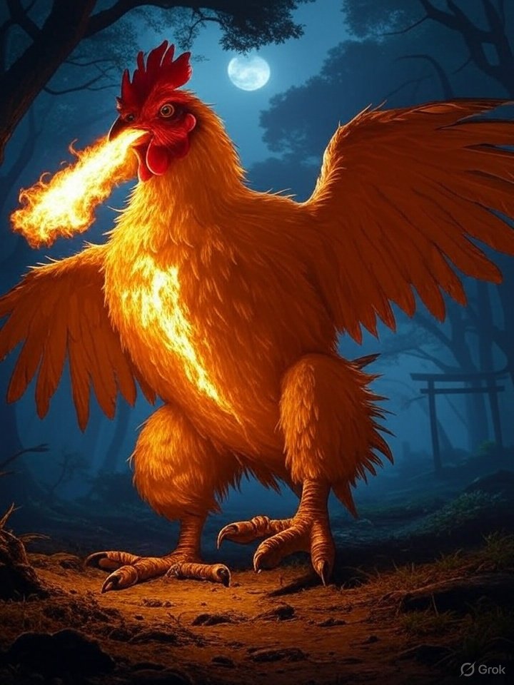 Fire-breathing bird Basan
