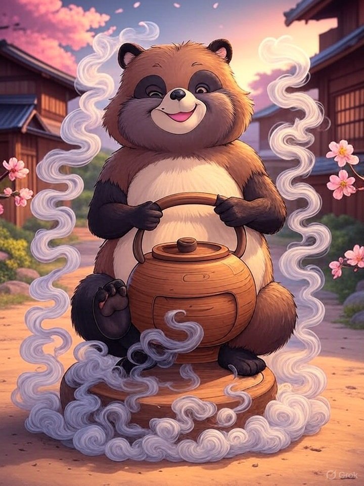 Bunbuku tanuki kettle