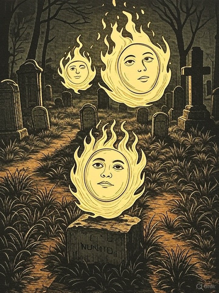 Hitodama floating light