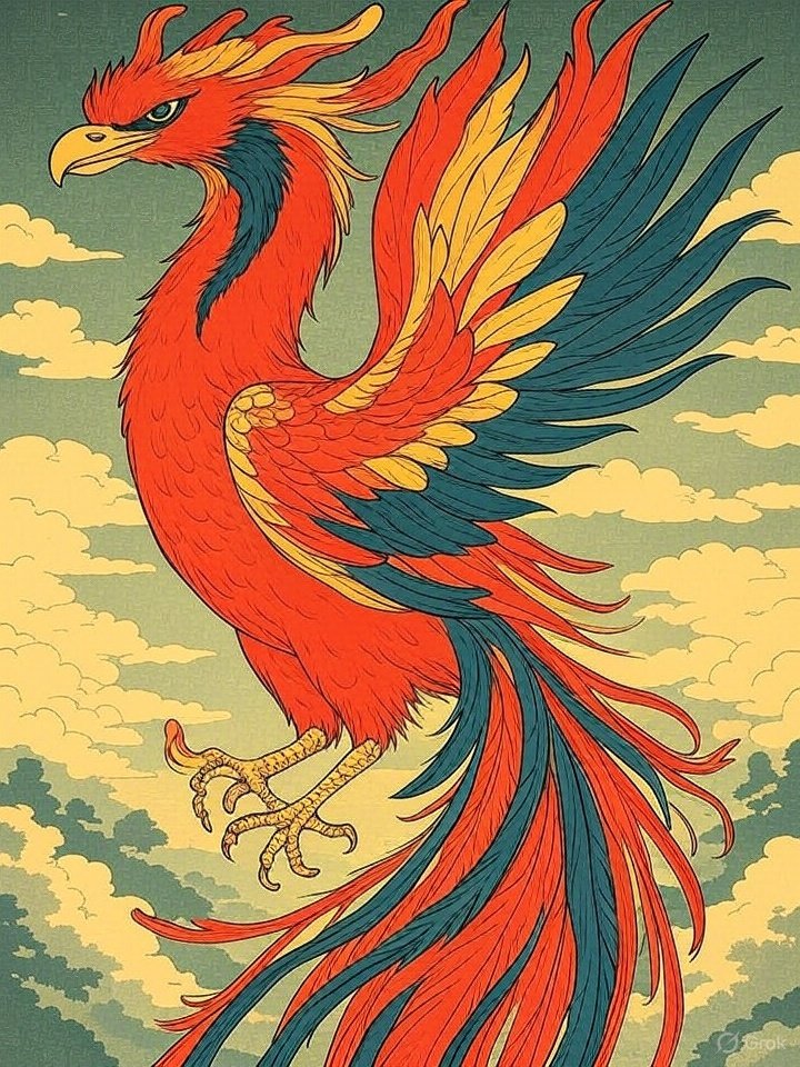 Phoenix from Japanese myth