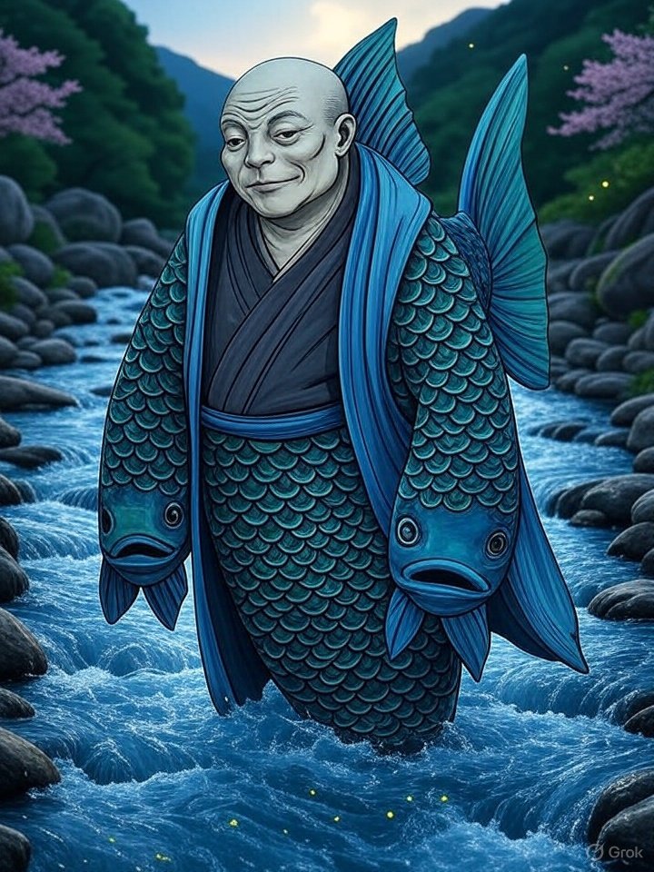 Iwana-bōzu river yokai