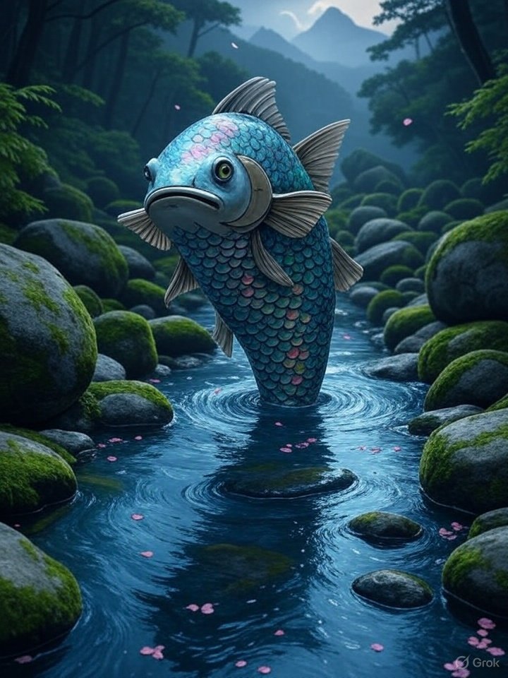 Char monk spirit in Japanese folklore