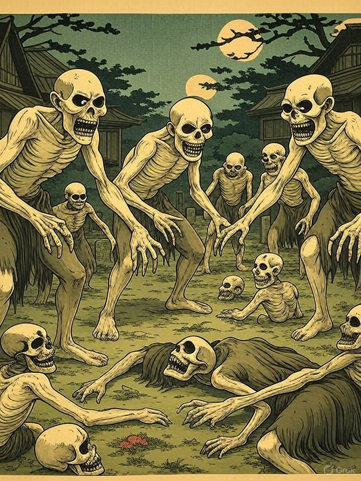 Jikininki horror art