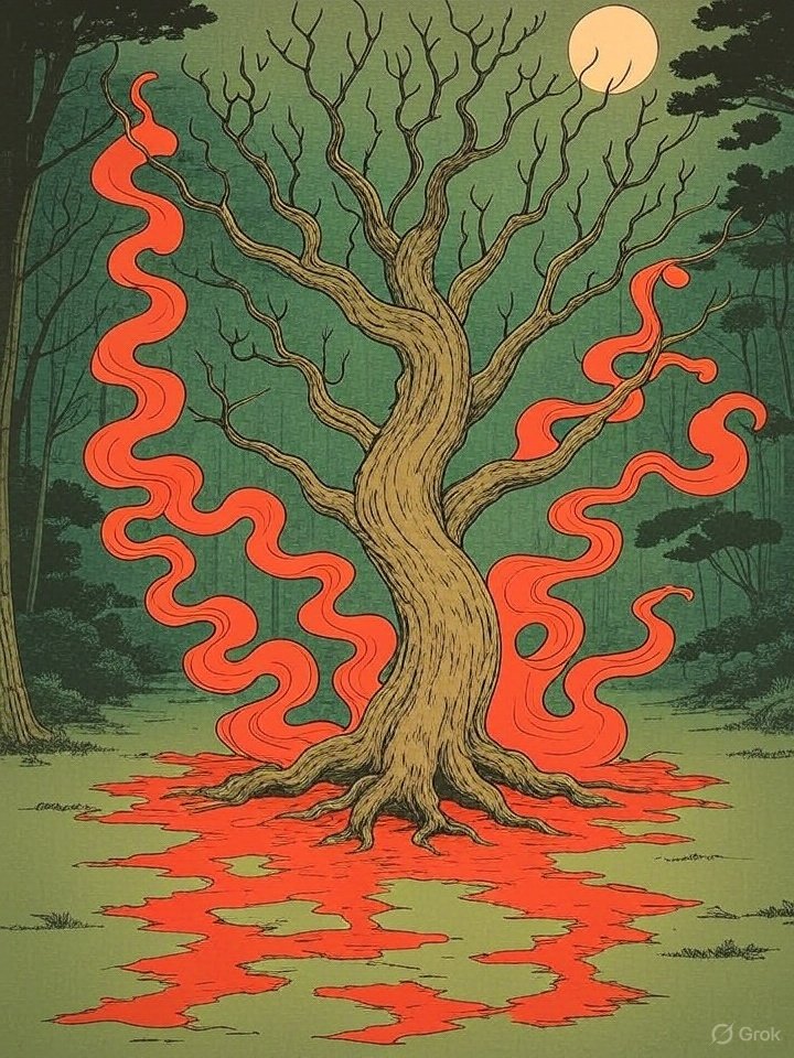 Haunted tree yokai