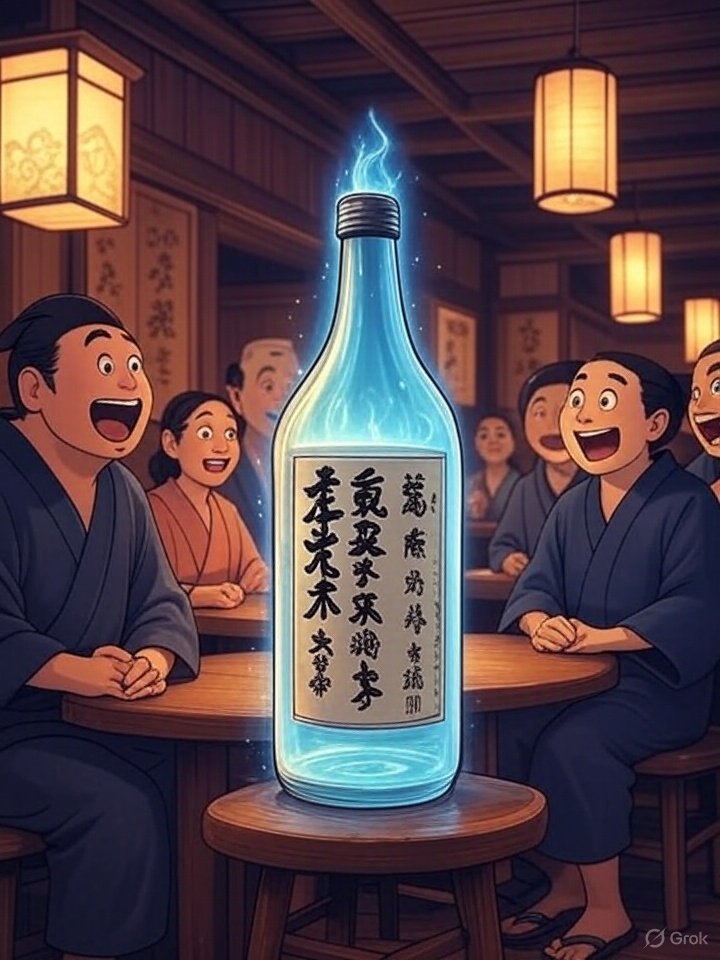 Endless sake jar spirit