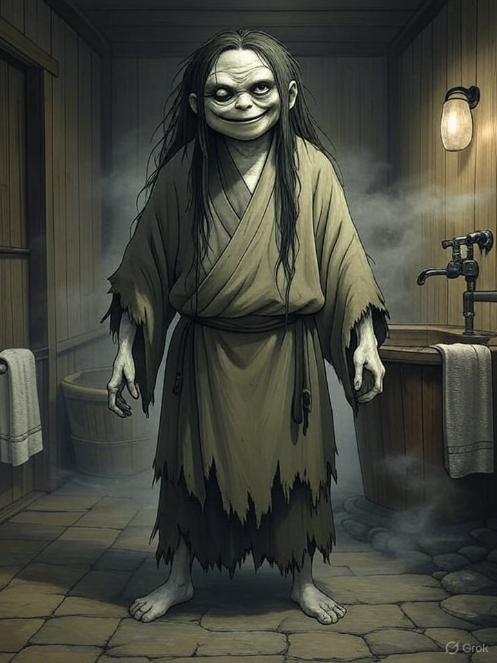 Kanbari-nyūdō bathroom yokai