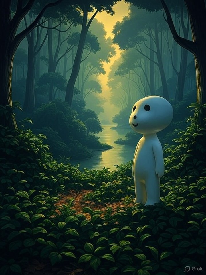 Kodama tree spirit art