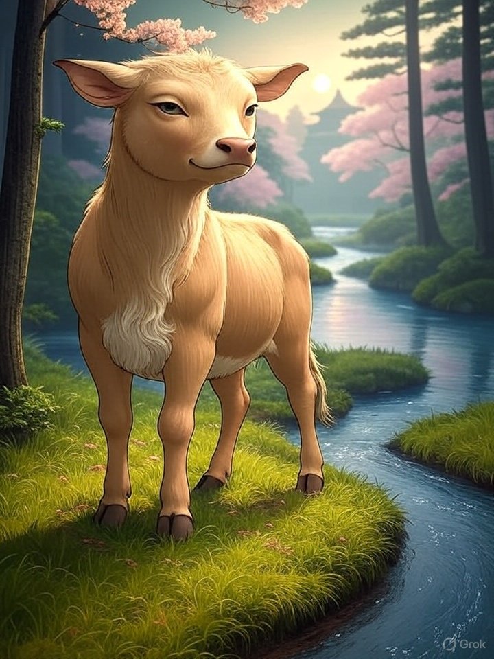 Human faced calf kudan