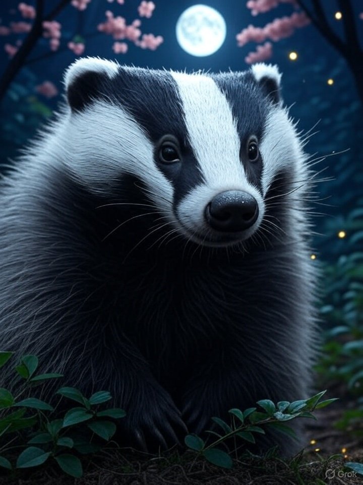 Shapeshifting badger yokai
