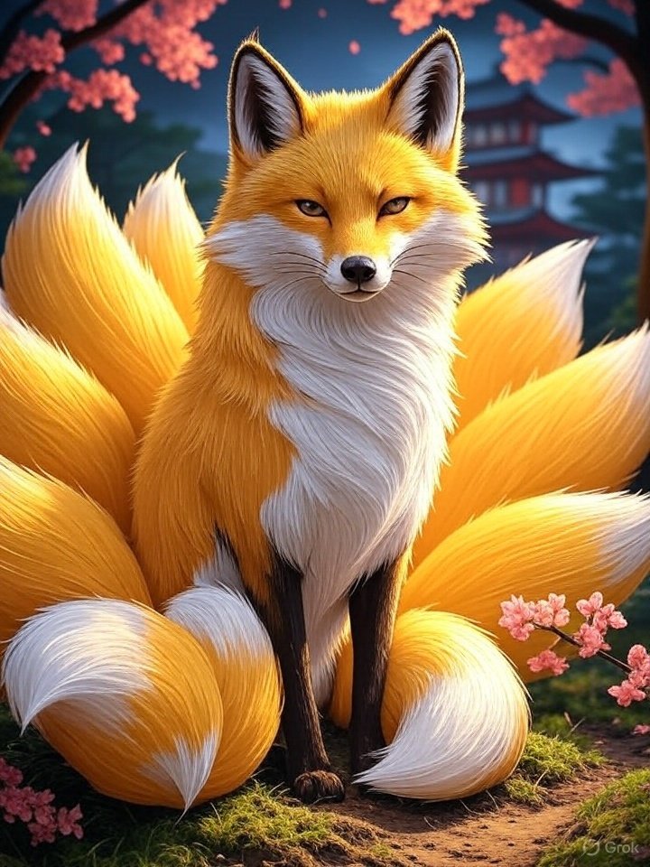 White divine fox spirit