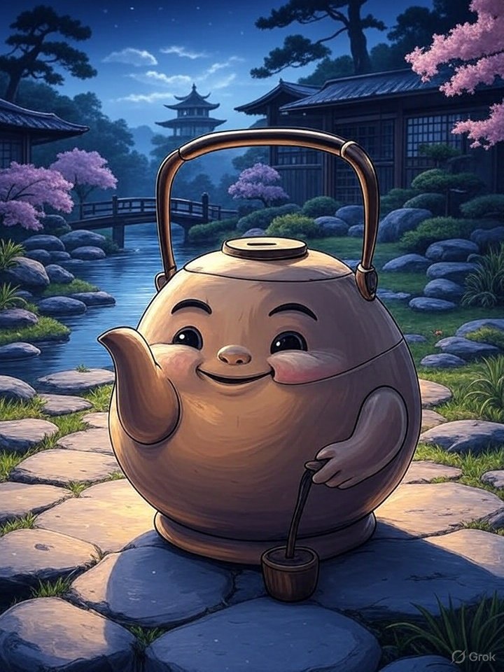 Narikama yokai kettle