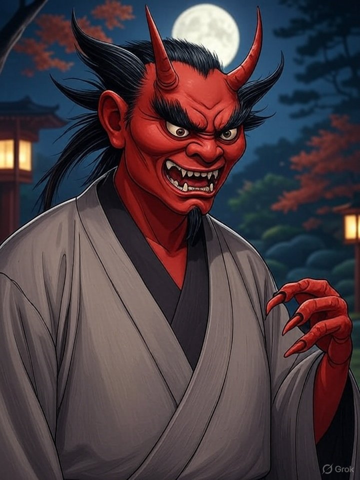Oni mask artwork