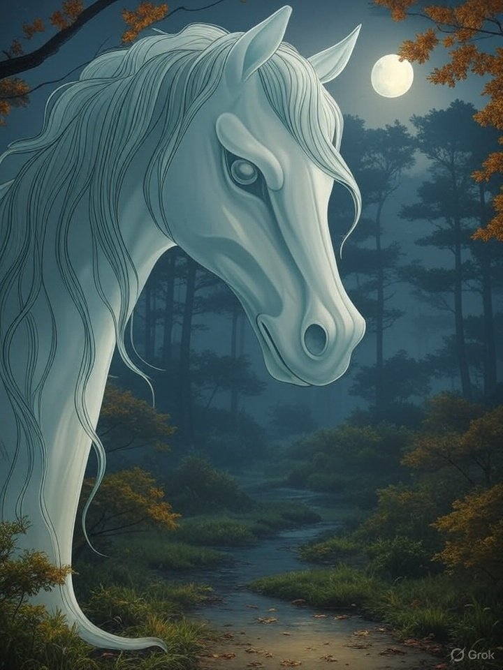 Ghost horse head