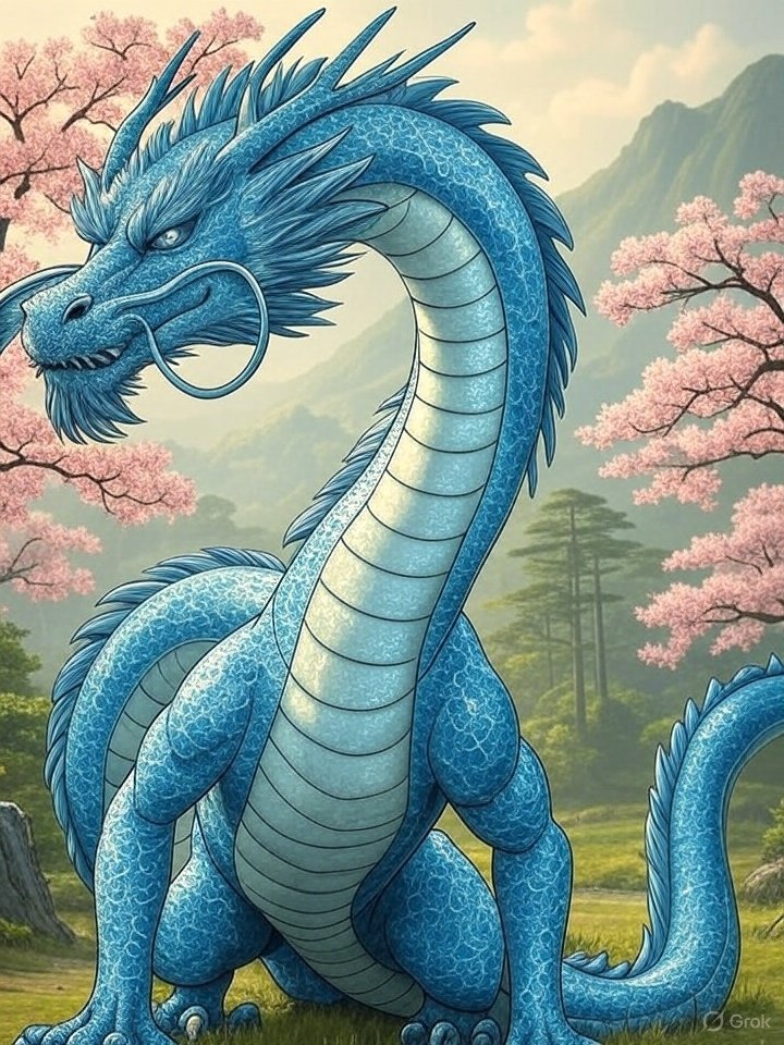 Celestial eastern dragon
