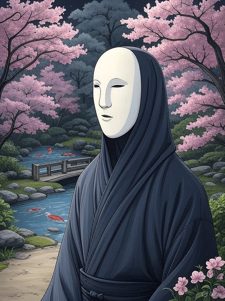 Faceless white spirit