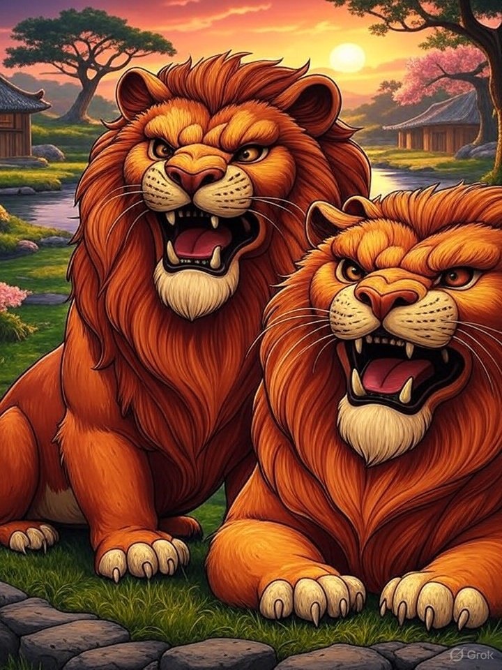 Okinawan shisa statue