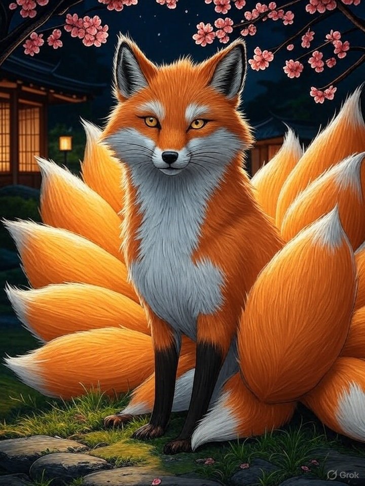 Sotangitsune fox spirit in Kyoto