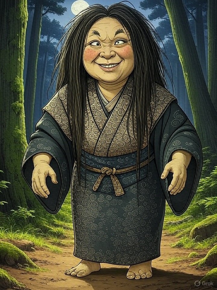 Sand throwing yokai hag