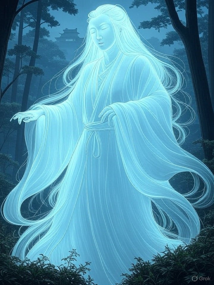 Yamabiko echo spirit illustration