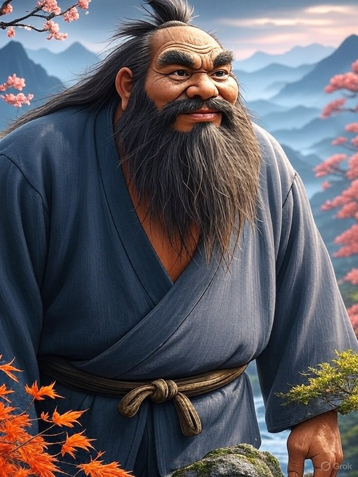 Wild forest man yokai