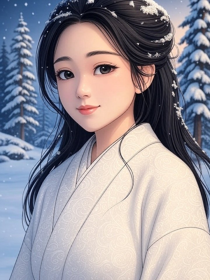 Yuki-onna snow woman yokai