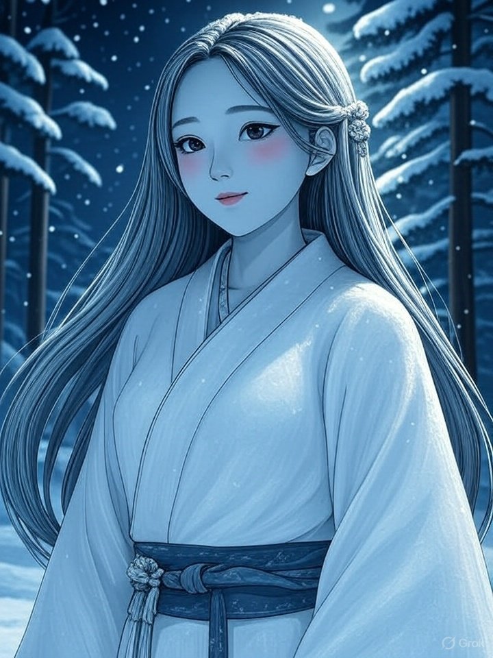 Japanese ghost of snow yuki-onna